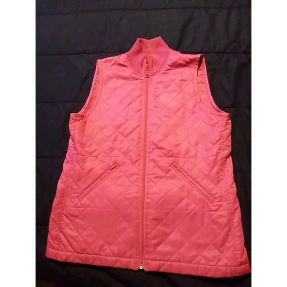 Lilly Pulitzer White Label Womens‎ Medium Lightweight Quilted Vest Pink 23A - Picture 1 of 5